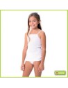 cAMISETA TIRANTES ALGODON LARA. BRAGUITAS Y PIJAMAS COLORIN COLORADO