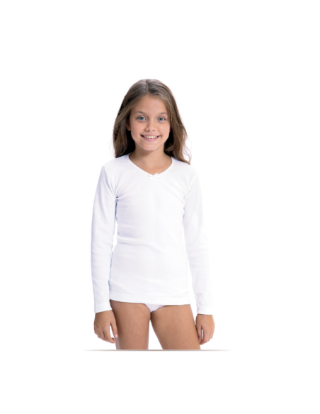 FABIO Y LARA CAMISETA TERMICA NIÑA.COLORIN COLORADO